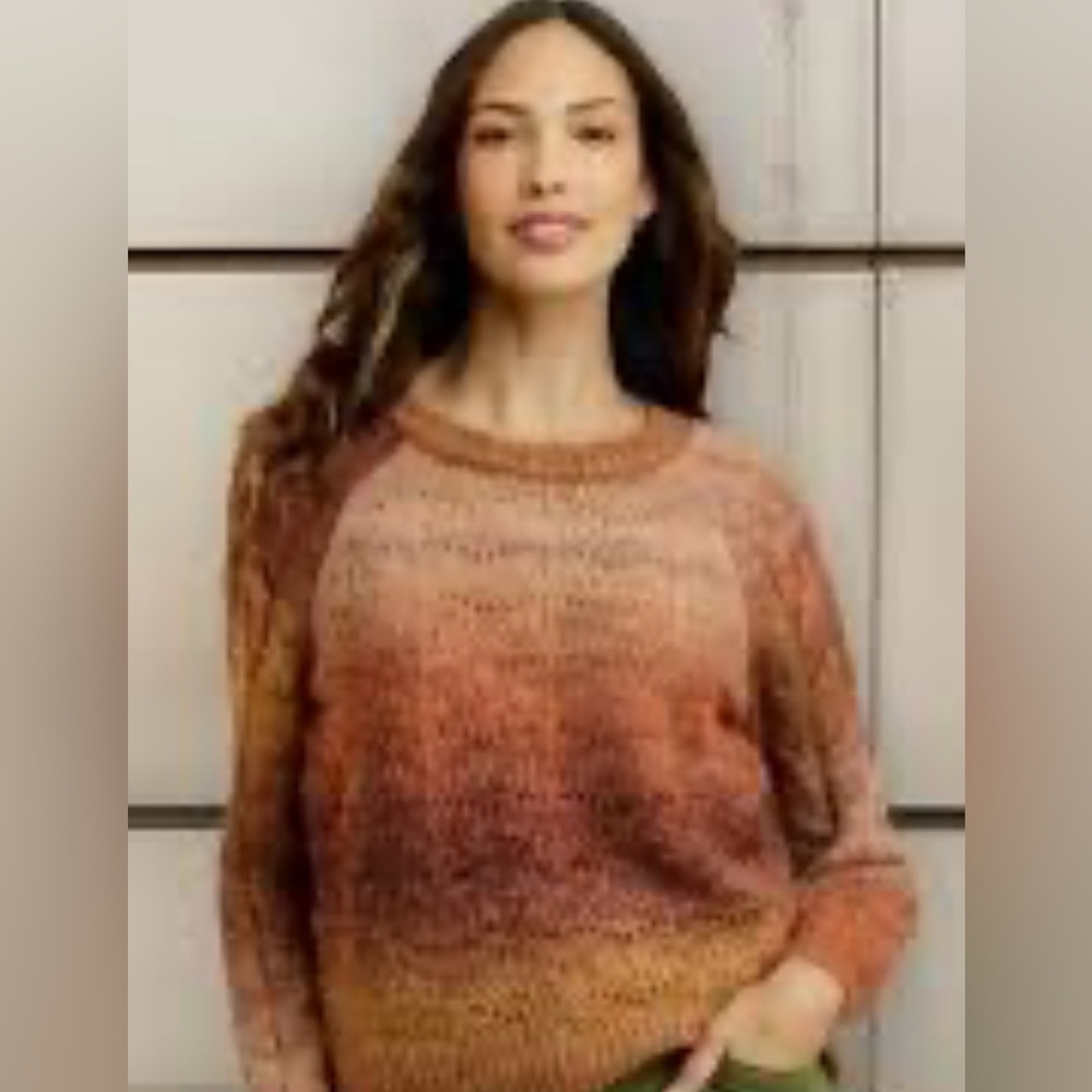 Knox Rose Women's Ombre Sweater - Warm Tones